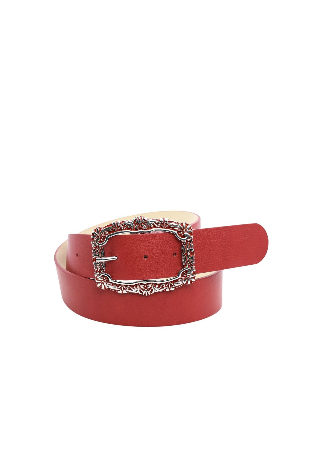 

Кожаный ремень Lolo Rosso из натуральной кожи Collezione alessandro, красный