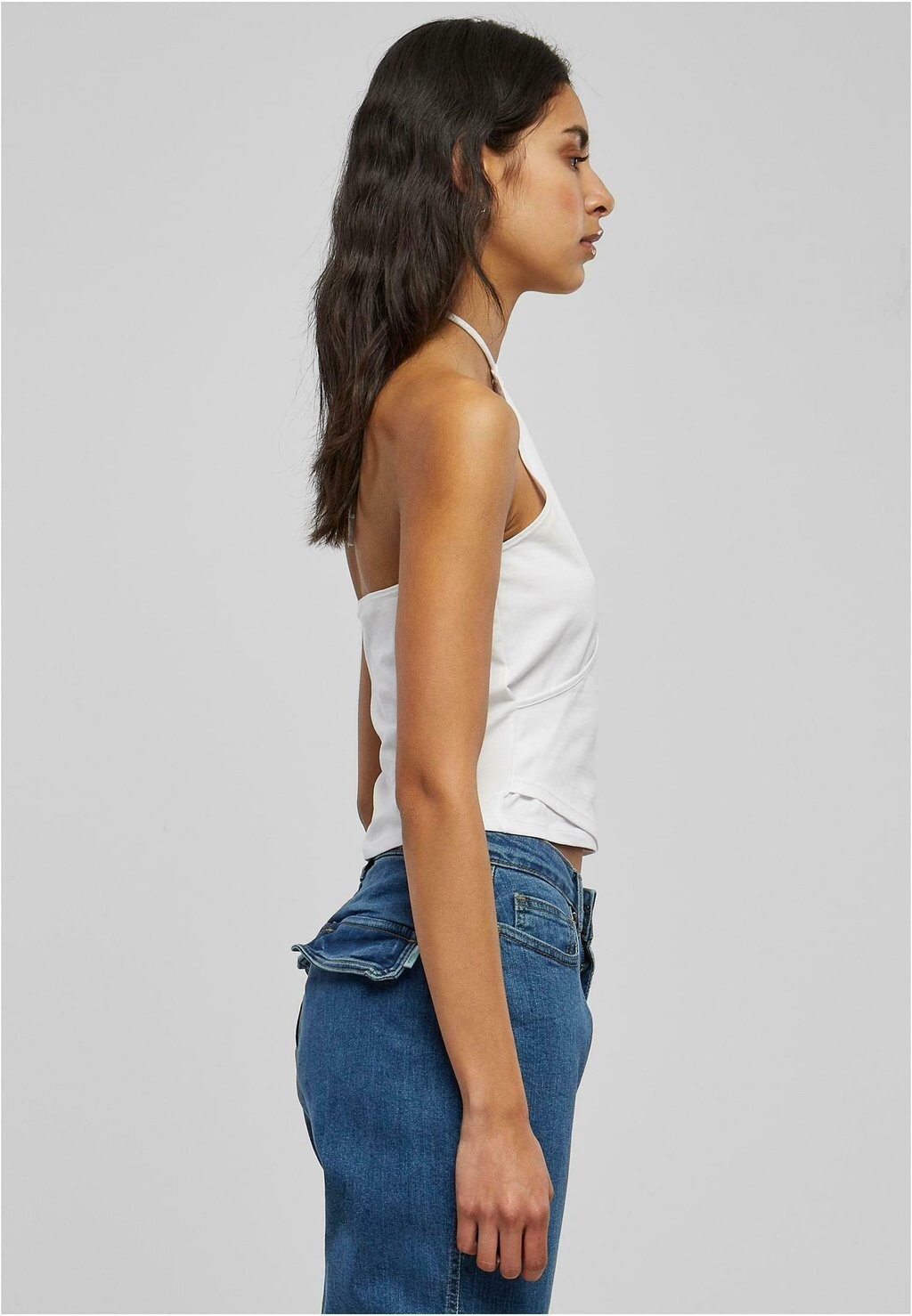 

Топ Short Wraped Neckholder Urban Classics, белый