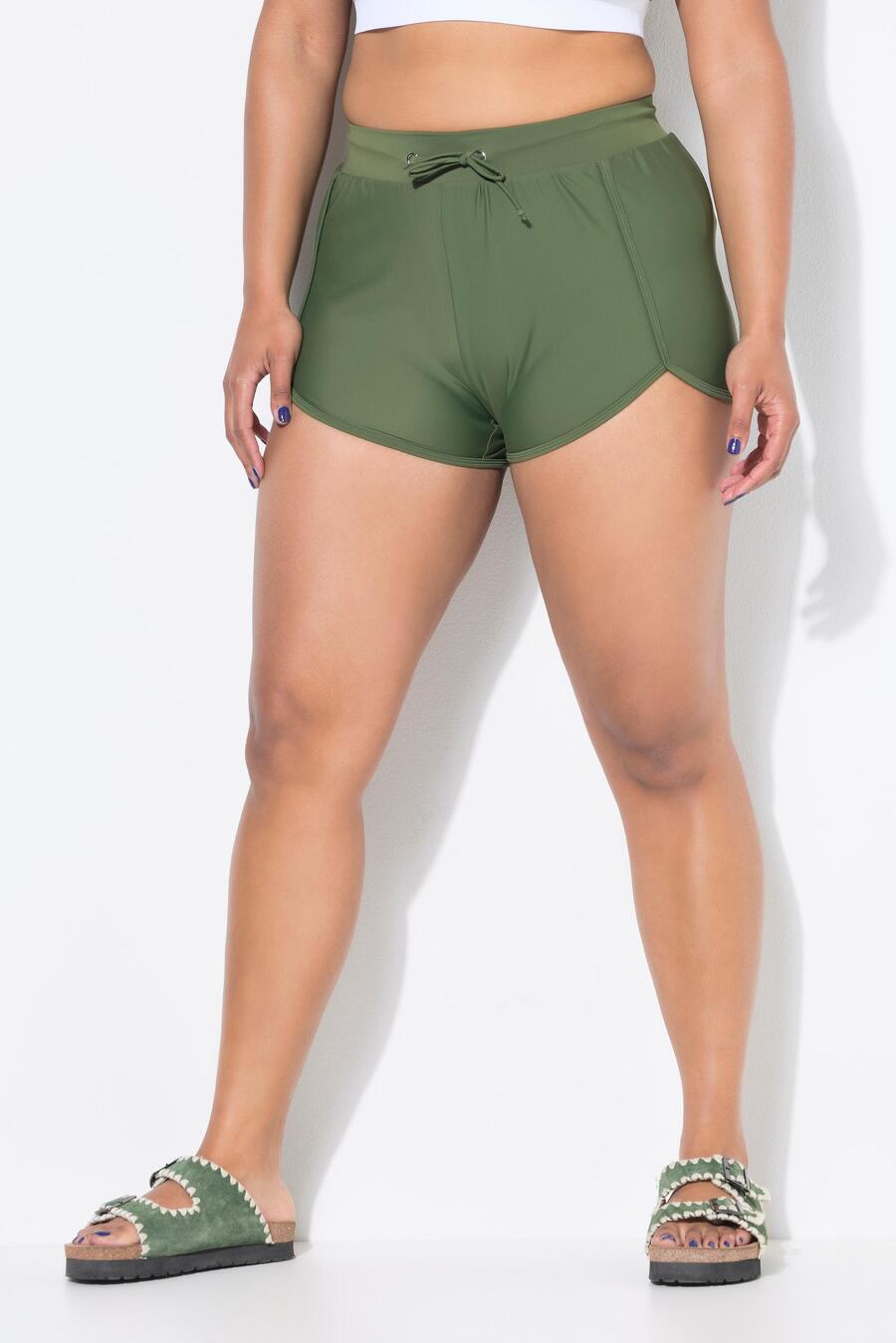 

ULLA POPKEN Женские плавки-шорты с эластичным поясом и сетчатыми внутренними трусиками