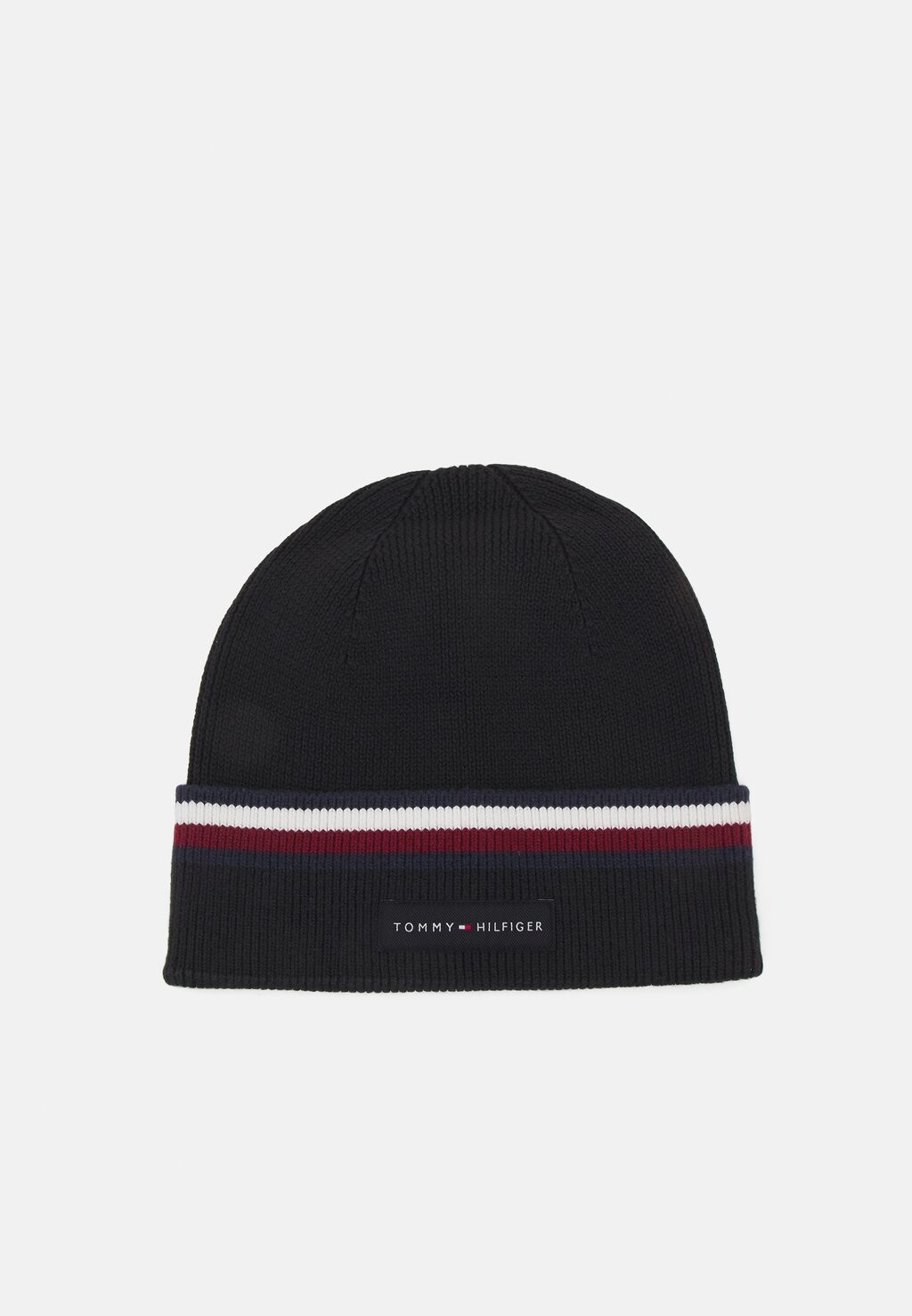 

Бейсболка SOLID STRIPE BEANIE UNISEX Tommy Hilfiger, черный
