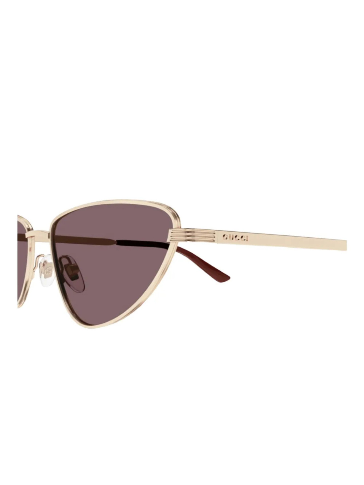 Солнцезащитные очки «кошачий глаз» Gucci Eyewear, золотой — фото 3