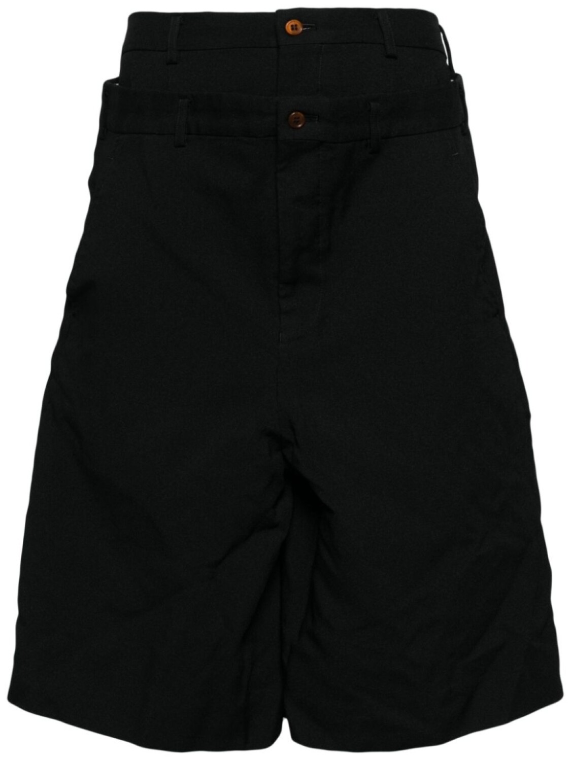 

Comme des Garçons Homme шорты с двойным поясом, черный