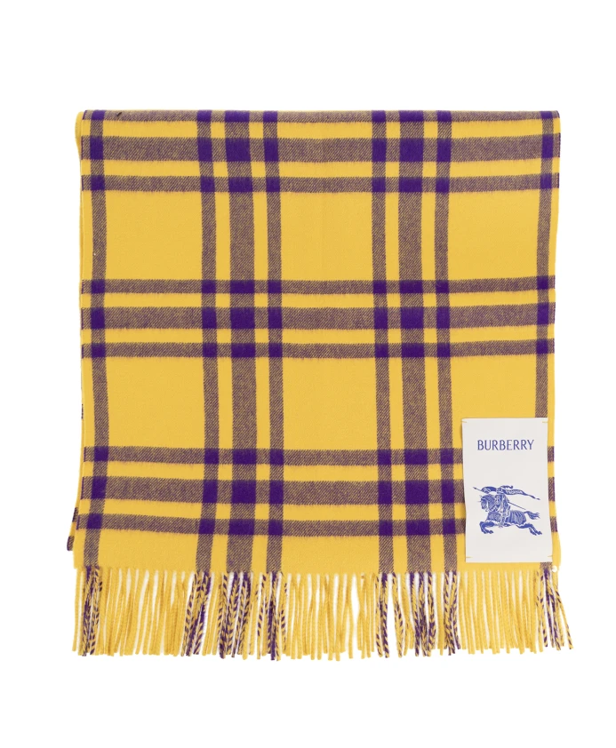

Кашемировый шарф Burberry, желтый