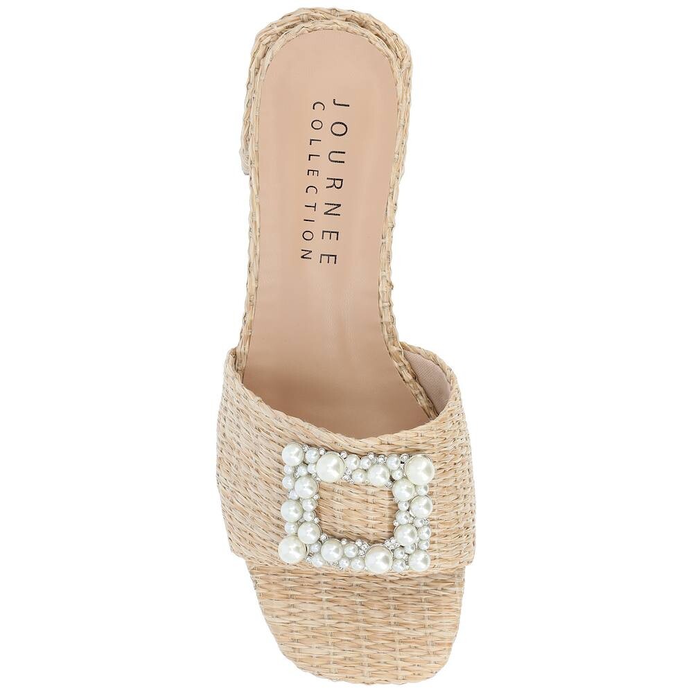 Женские сандалии с пряжками Journee Collection Justina Tru Comfort Foam, оранжевый — фото 4