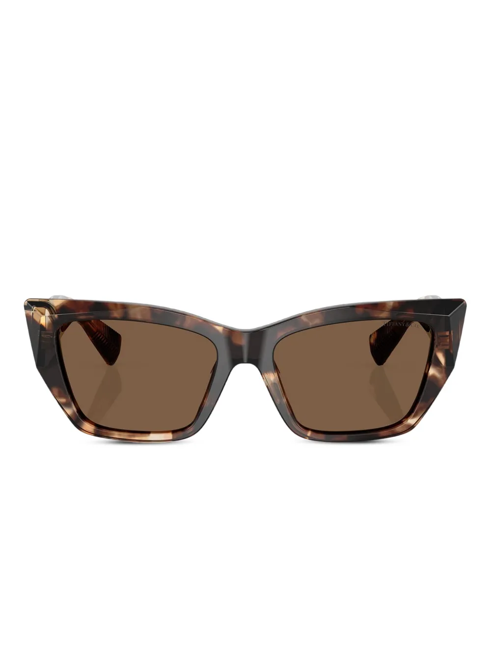 

Солнцезащитные очки в оправе 'кошачий глаз' Tiffany & Co, коричневый