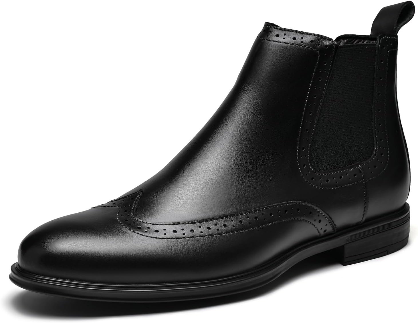 

Мужские ботинки челси, классические ботинки для мужчин, слипоны, элегантные ботинки для мужчин, повседневные ботильоны в классическом стиле броги Arcbrothers, черный
