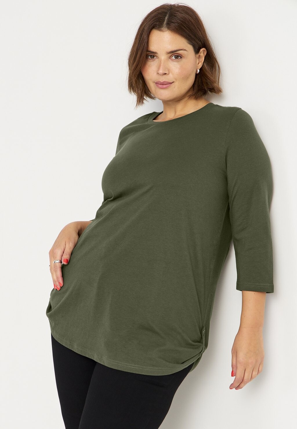 

Топ с длинными рукавами WITH SLEEVE Cellbes Of Sweden, цвет dark khaki green black