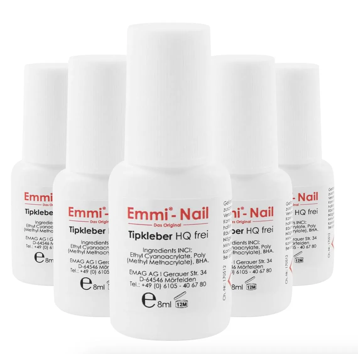 Набор клея для типсов Emmi-Nail RevoGel Liquid, 5 x 8 мл Emmi Nail