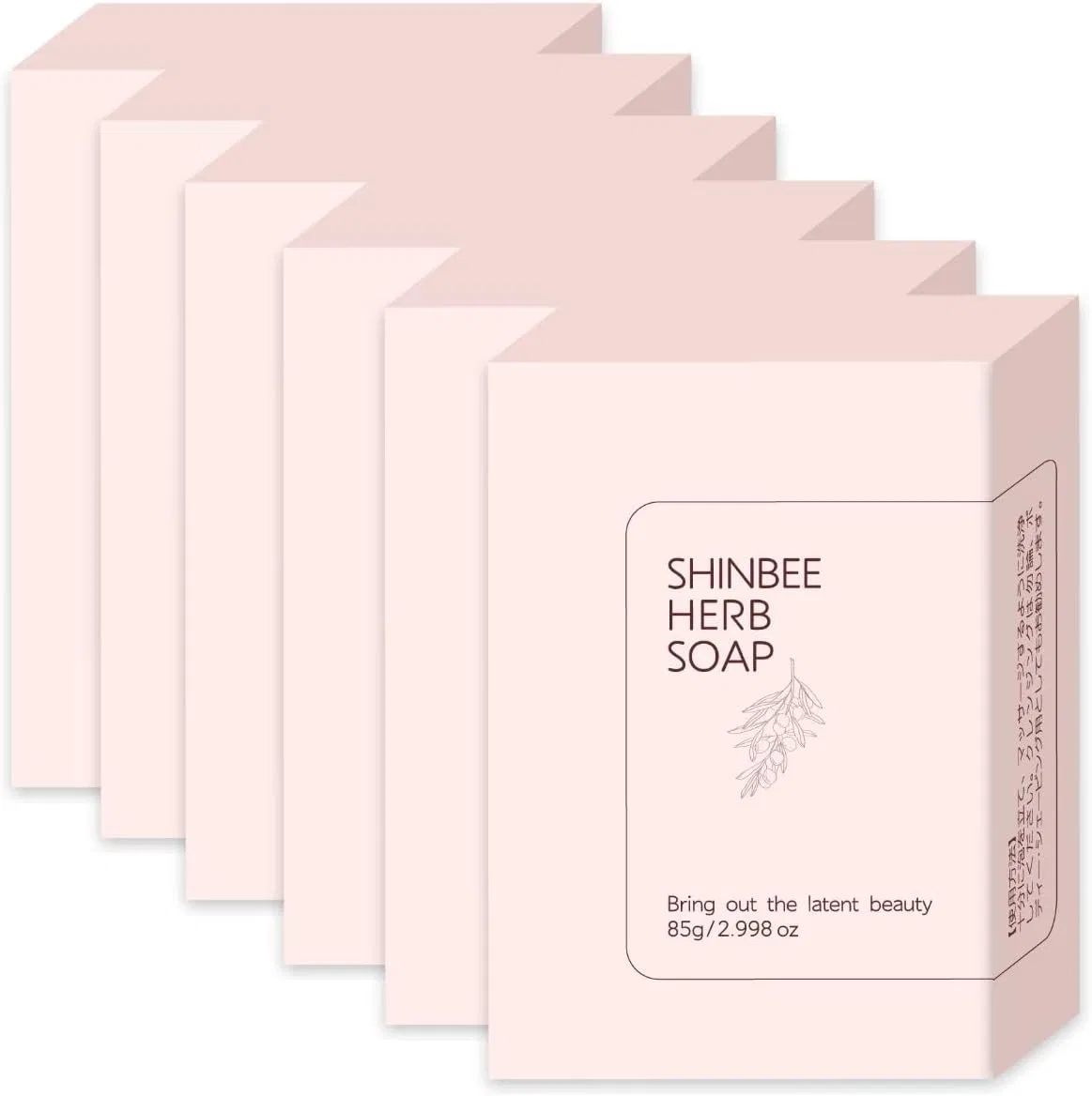 Набор мыла Shinbee Korean Herbal NEW Herb Soap 6 шт. по 85 г