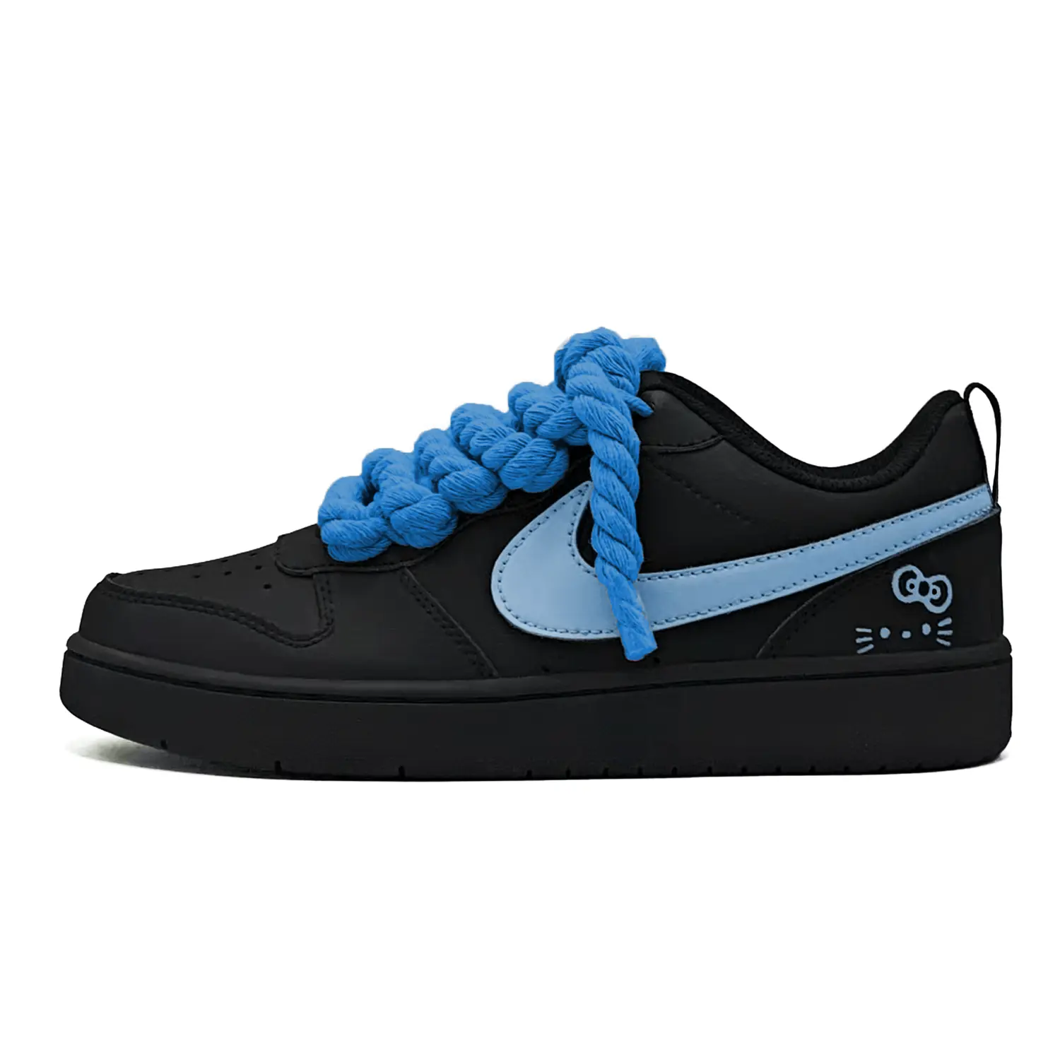 

Кроссовки Court Borough Sweet Dream Blue Cat с низким верхом для скейтбординга, противоскользящие, для детей и подростков Nike, синий
