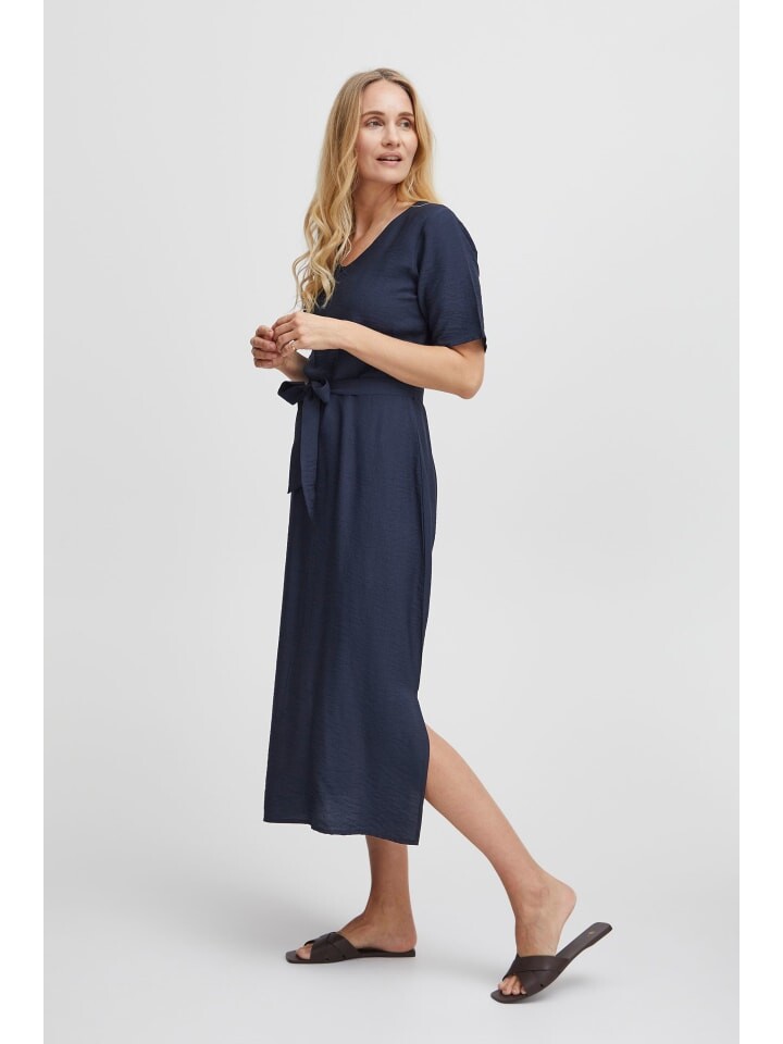 

Короткое платье Fransa Blusenkleid FRHOT DR 2 - 20612912 Langes Kleid mit Bindeband, синий