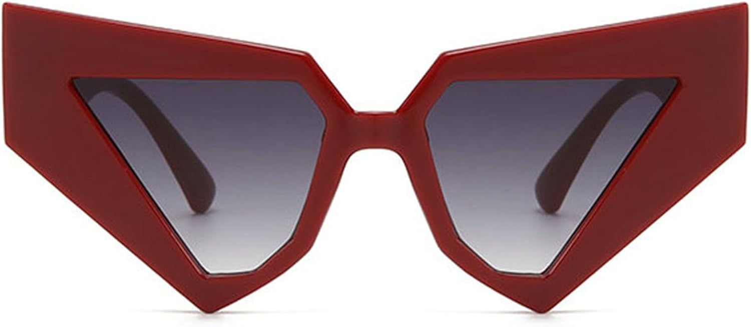 

Солнцезащитные очки Helena Black Triangle для женщин, большие солнцезащитные очки «кошачий глаз», остроконечные очки для мужчин, для вечеринок и выпускных, в стиле Y2K, C6