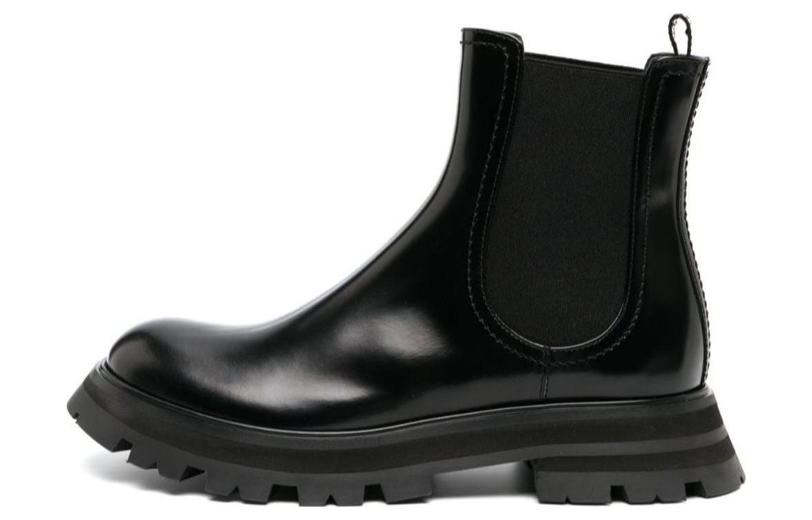 Ботинки кожаные Alexander Mcqueen Wander Chelsea, черный