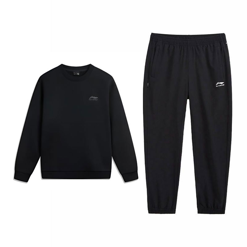 

Комплект из двух предметов: толстовка Li Ning (унисекс)., черный top+черный pants