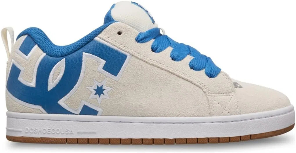 Мужские кожаные кроссовки DC Shoes Court Graphic, светло-серый — фото 2