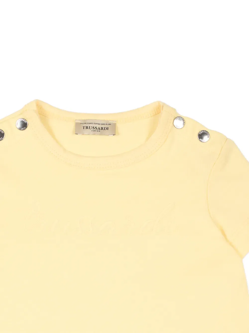 Платье с короткими рукавами Trussardi Junior, желтый — фото 3