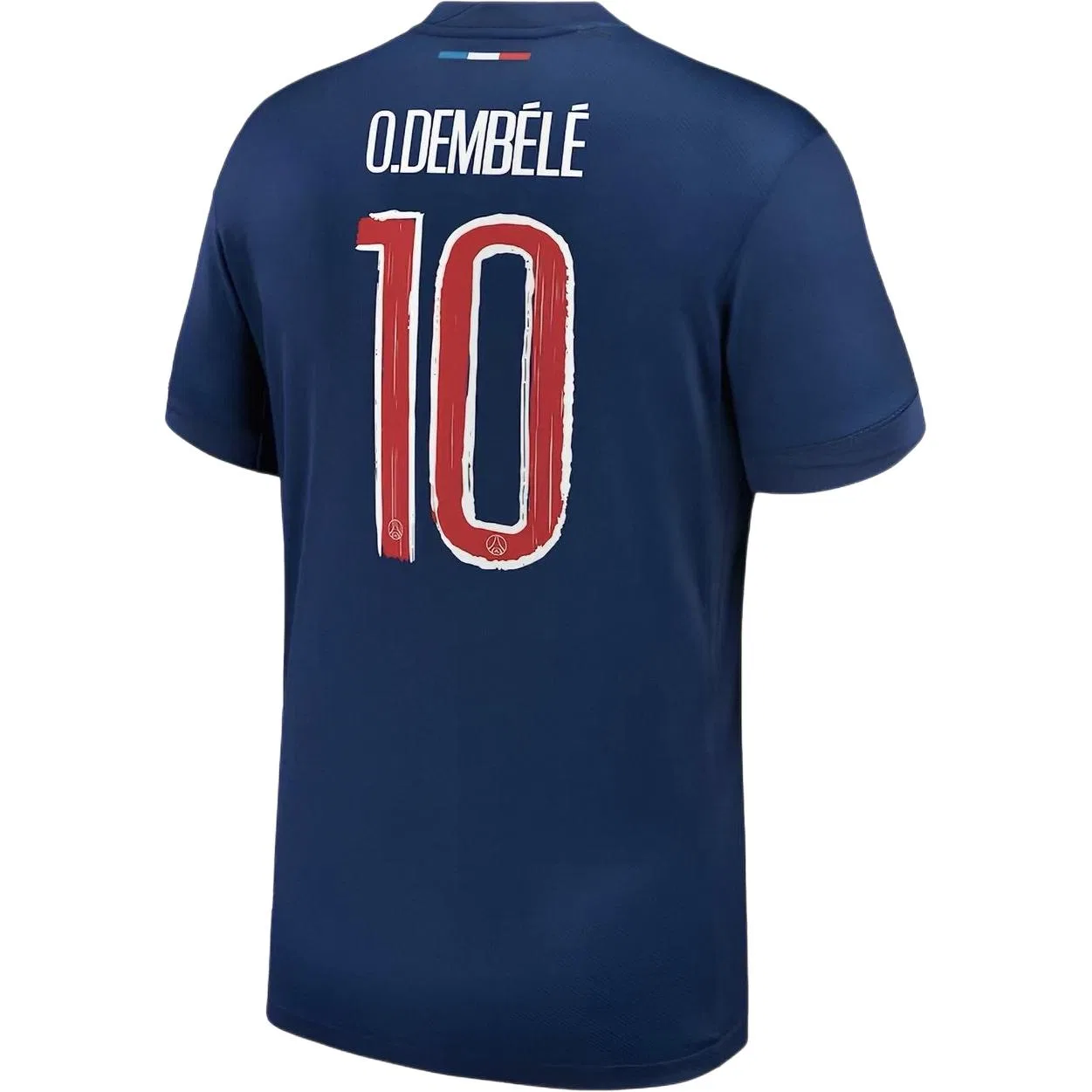 Футболка Nike Paris Saint-Germain Stadium Home 2024/25 с принтом O. Dembélé, темно-синяя