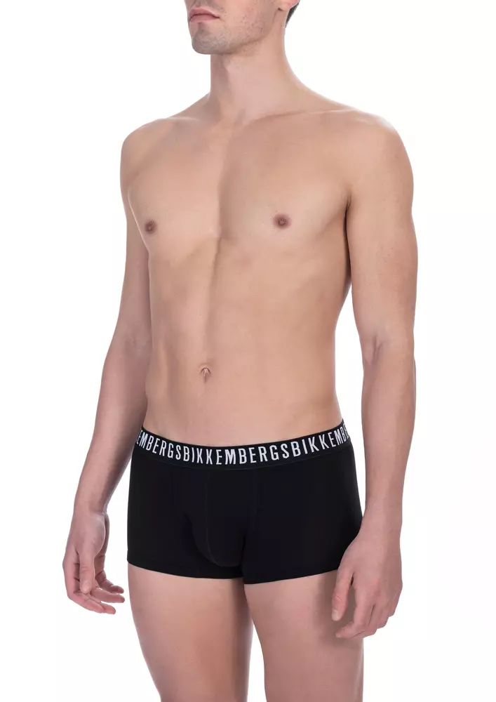 

Черный хлопковый мужской комплект нижнего белья Bikkembergs
