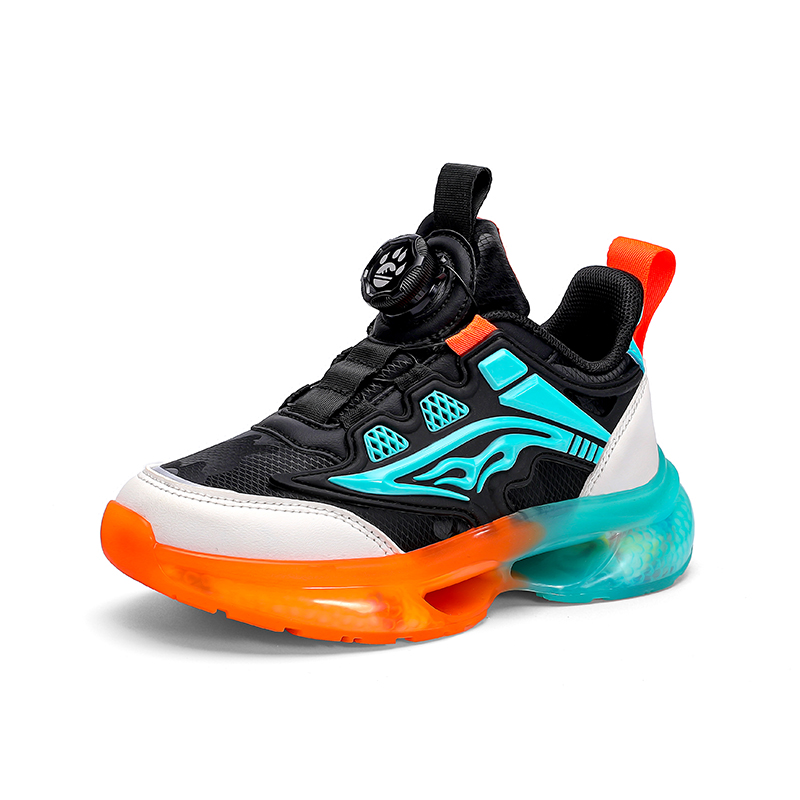 

Детские баскетбольные кроссовки TONYBEAR, черный/оранжевый