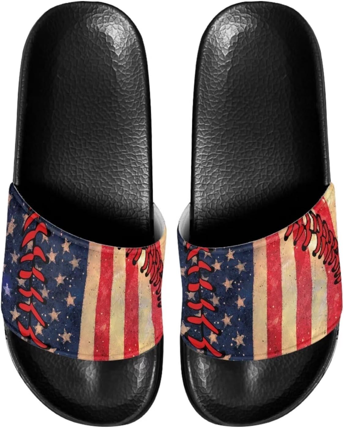 

Сланцы для женщин на плоской подошве с открытым носком, удобные пляжные сандалии, тапочки Judentidos, American Flag