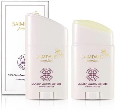 Набор солнцезащитных стиков Simedan Premium CICA Skin Guard UV Stick Balm 30 г x 2 Saimdang Premium