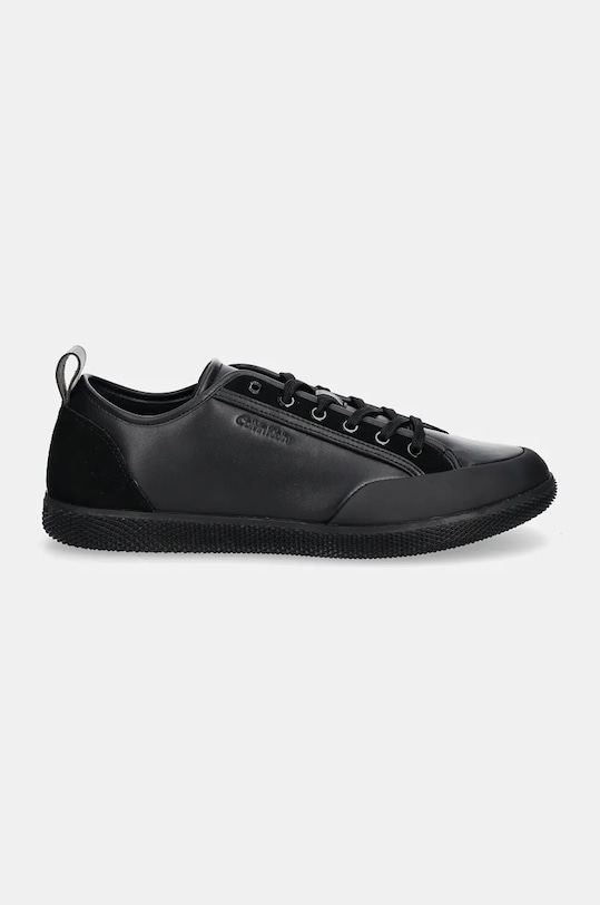 Кожаные кроссовки LOW TOP LACE UP Calvin Klein, черный — фото 2