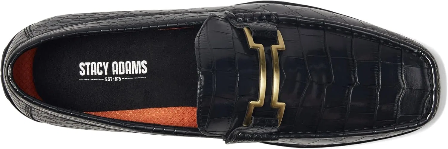 Мужские лоферы Stacy Adams Embrey Moc Toe Driver Loafer, Black — фото 3