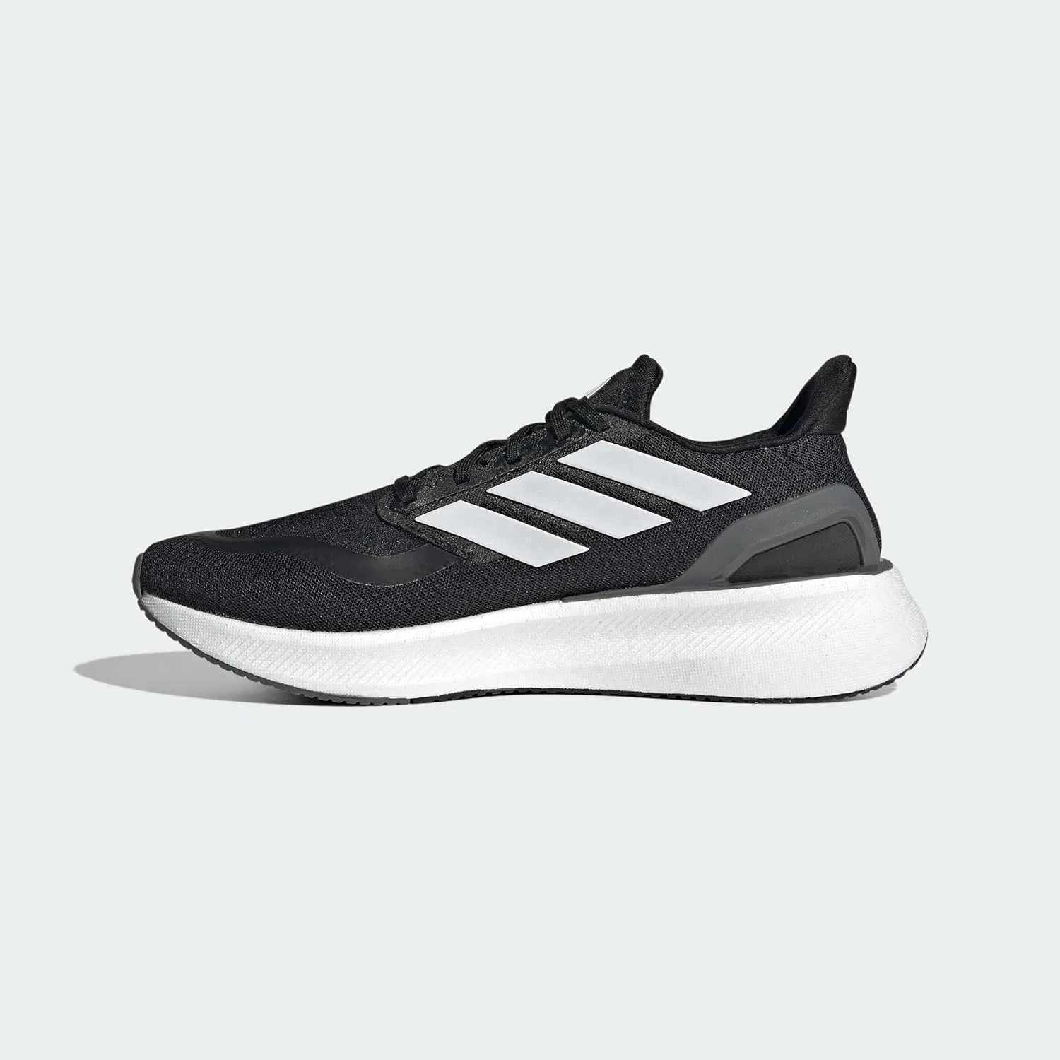 Мужские беговые кроссовки Adidas Pureboost 5, Core Black Ftwr White Grey Five. — фото 2