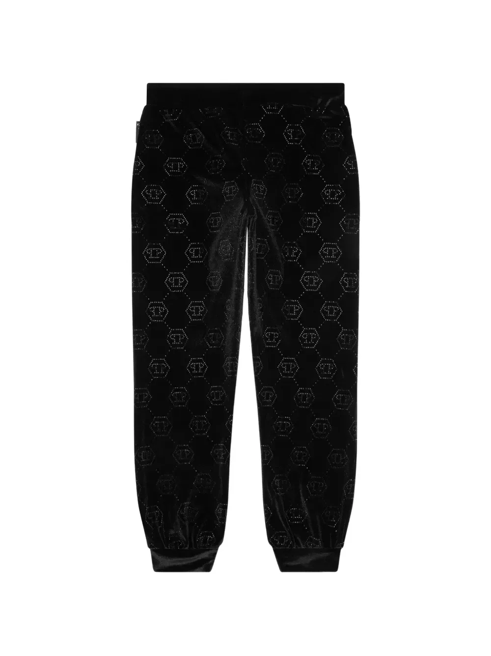 Джоггеры Strass Monogram Philipp Plein Junior, черный — фото 2