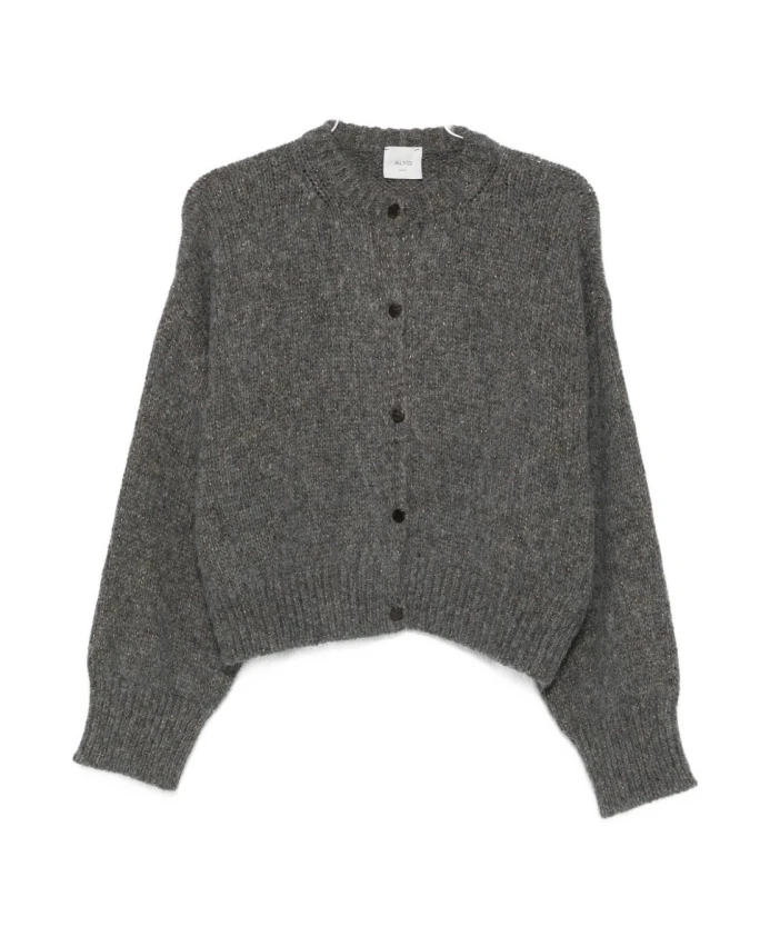 

Шелково-Нейлоновый серый свитер Alysi, серый