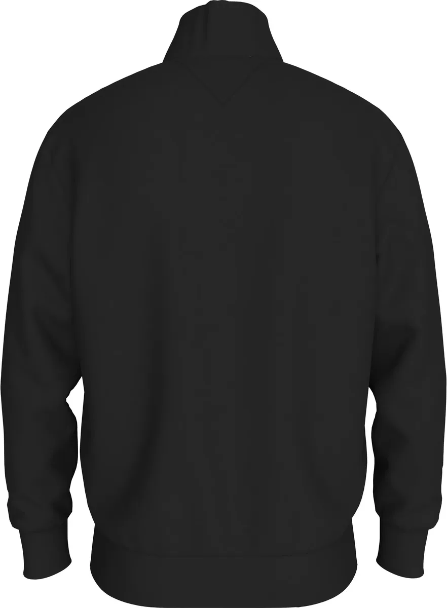 Толстовка Tommy Hilfiger "ESSENTIAL FLEECE 1/4 ZIP", с воротником стойкой, черный — фото 2