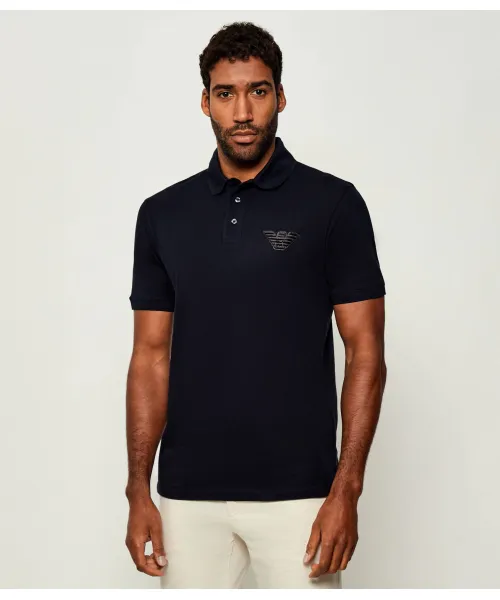

Футболка поло Regular fit Emporio Armani, синий