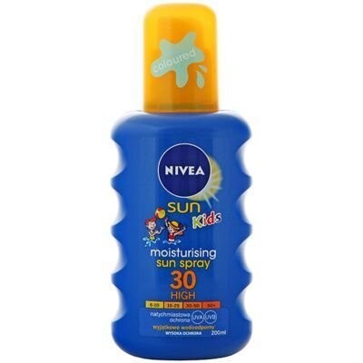

Nivea, Sun, защитный спрей для детей, SPF 30, 200 мл