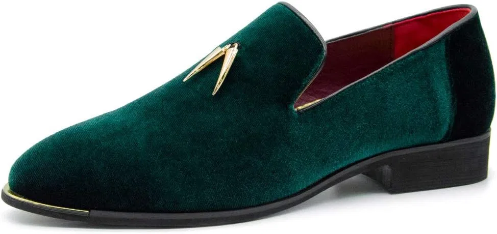 Лоферы мужские CMM Metallic Penny Slippers, зеленый