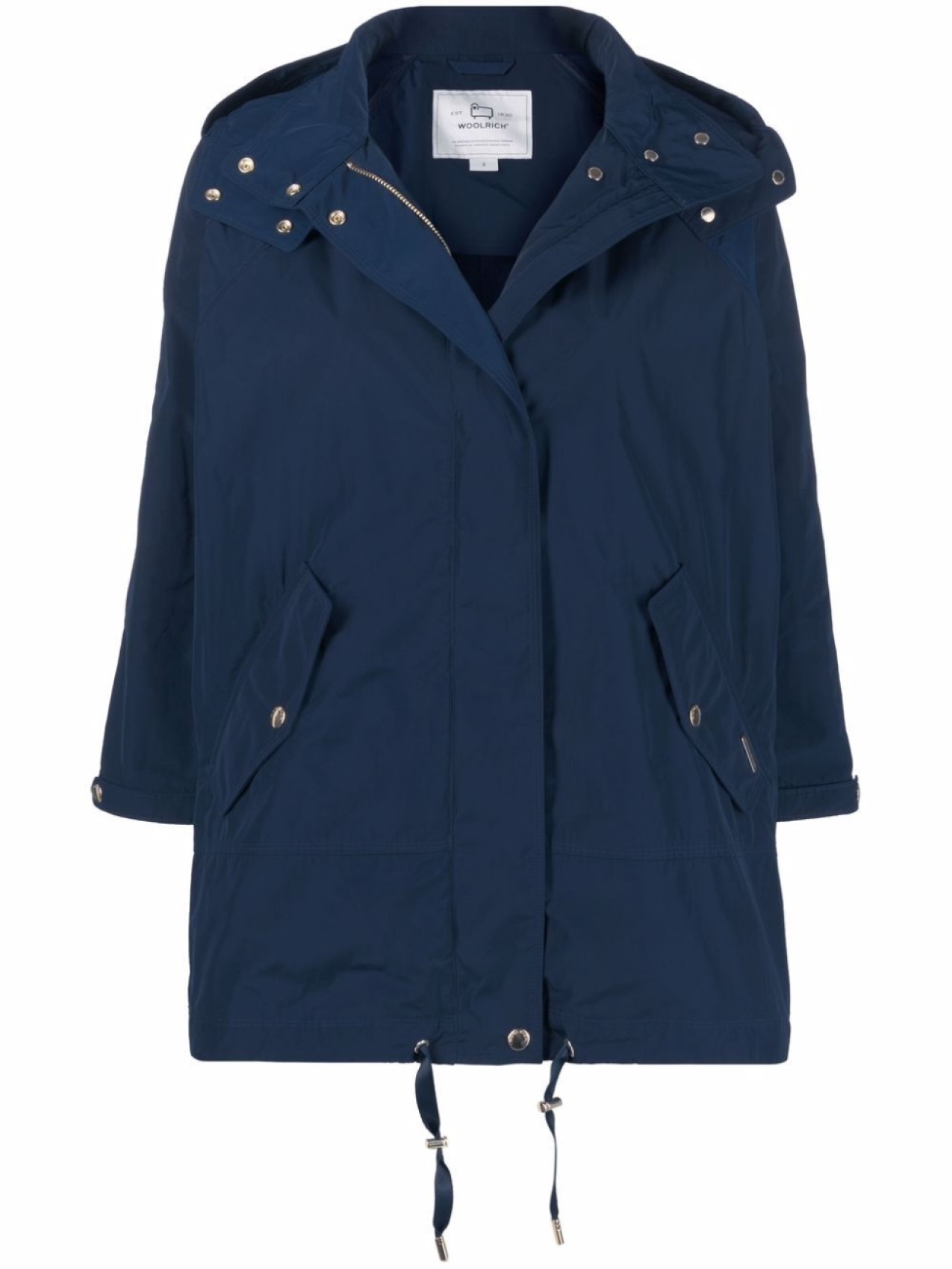 

Woolrich парка с потайной застежкой и капюшоном, синий