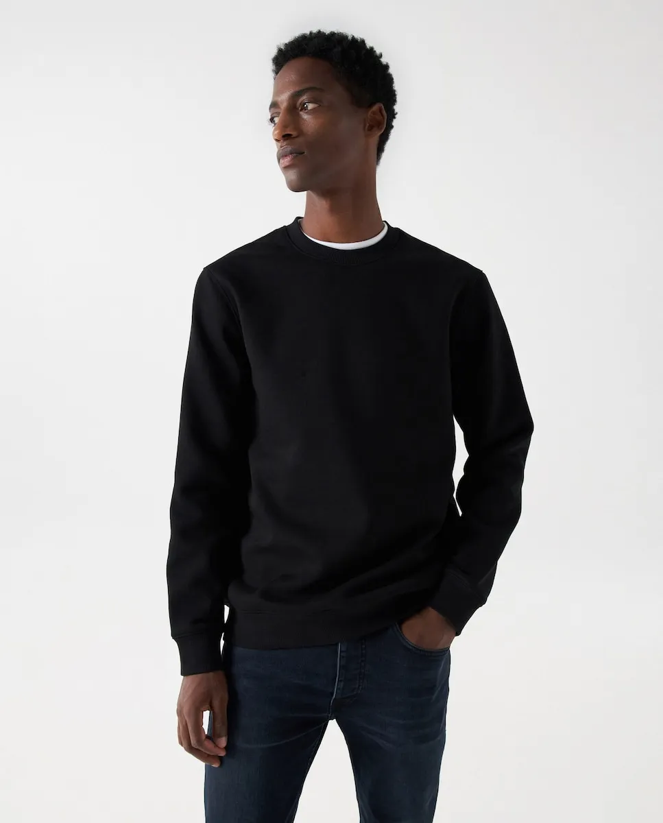 

Мужская черная толстовка с утеплителем Salsa Jeans