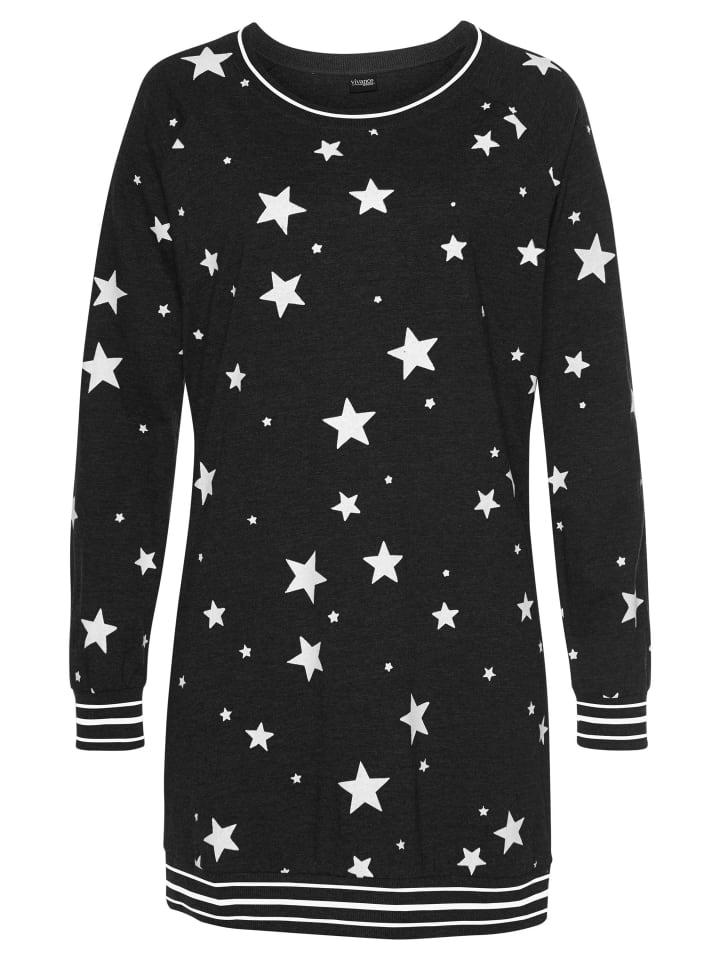 

VIVANCE DREAMS Черно-белая ночная рубашка