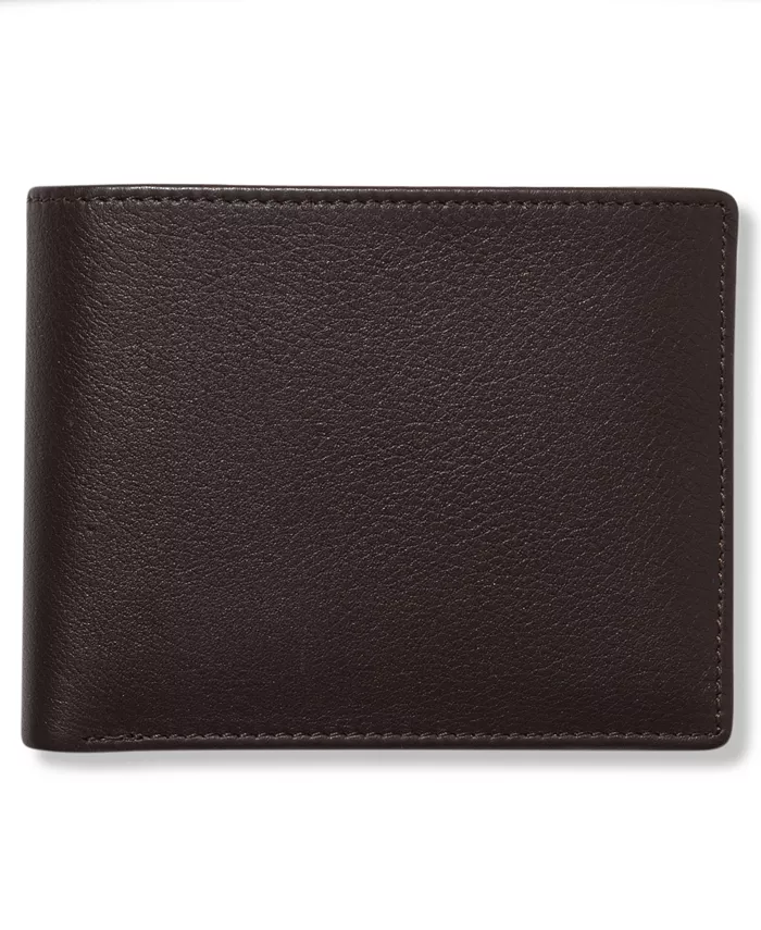 

Мужской кожаный кошелек Park Avenue с двумя отделениями Perry Ellis Portfolio, коричневый