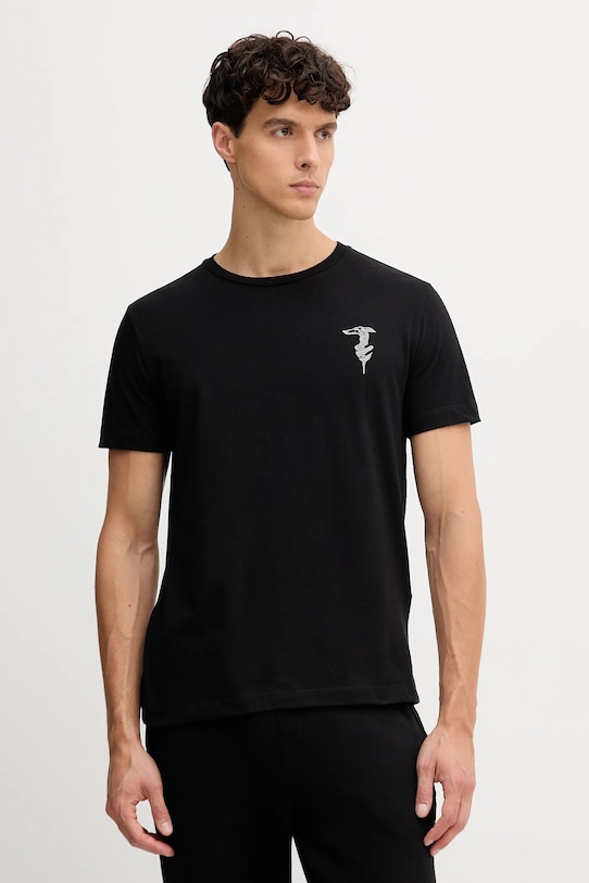 

Хлопковая футболка Trussardi, черный