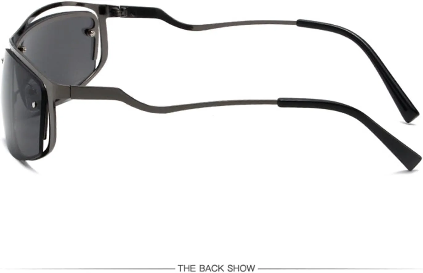 

Модные винтажные спортивные солнцезащитные очки для женщин, люксовые мужские очки неправильной формы с защитой от УФ-излучения UV400 TOIPASTN, Silver Blue