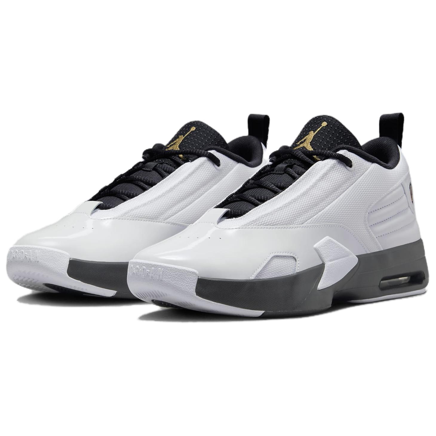 Кроссовки Jordan Max Aura 6 White Black Metallic Gold — фото 3