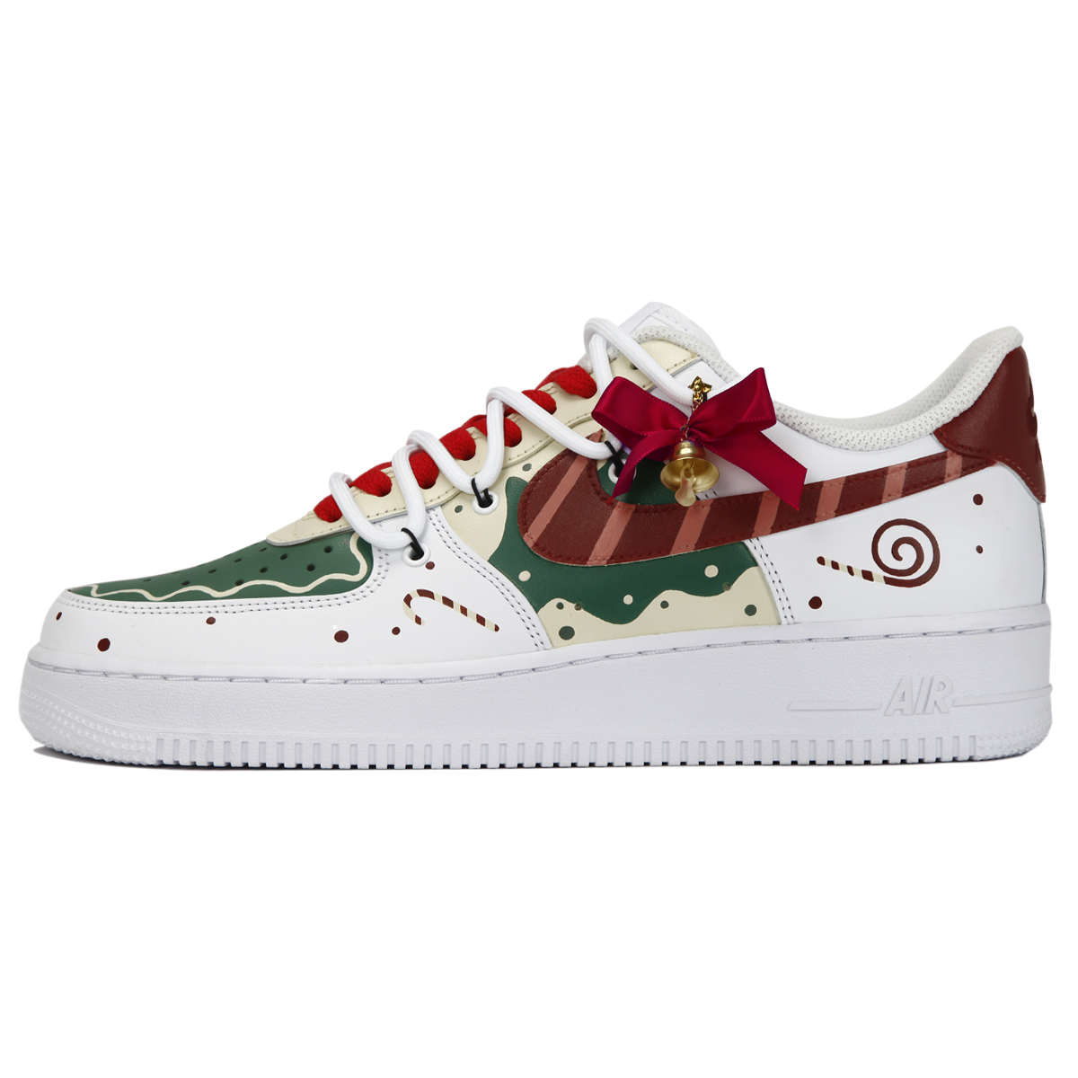 

Кроссовки Nike Air Force 1 Skateboard Shoes Women's Low-Top White/Green, Зеленый, Кроссовки Nike Air Force 1 Skateboard Shoes Women's Low-Top White/Green