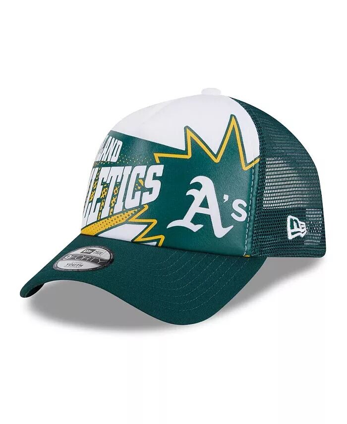 

Большие мальчики и девочки зеленая Oakland Athletics Boom 9FORTY регулируемая шапка New Era