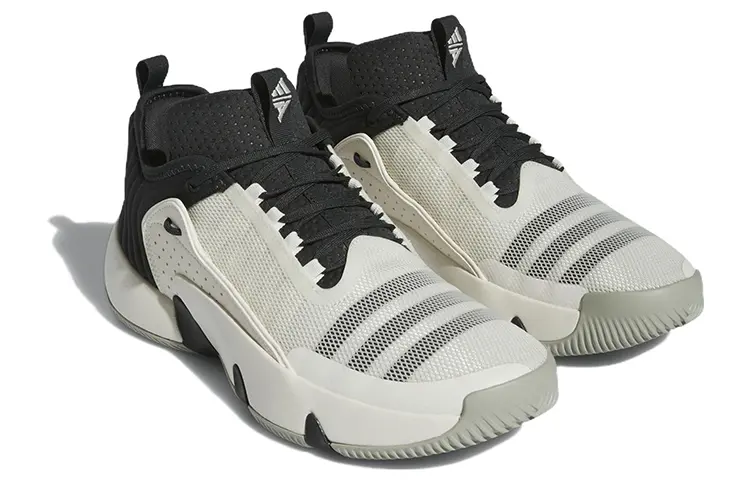 Мужские баскетбольные кроссовки Adidas Trae Unlimited, Белый черный — фото 3
