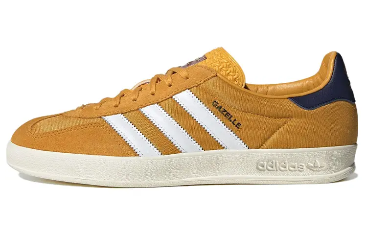 Adidas originals GAZELLE Series Обувь для скейтбординга унисекс, White/Varsity Maize