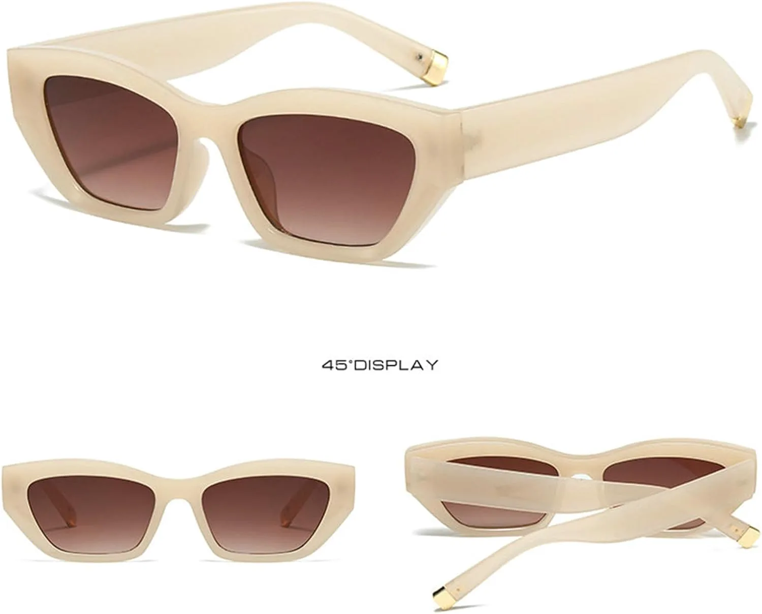 

Солнцезащитные очки Willochra в стиле ретро для женщин, модные солнцезащитные очки класса люкс «кошачий глаз» для мужчин и женщин, квадратные, черные, C6