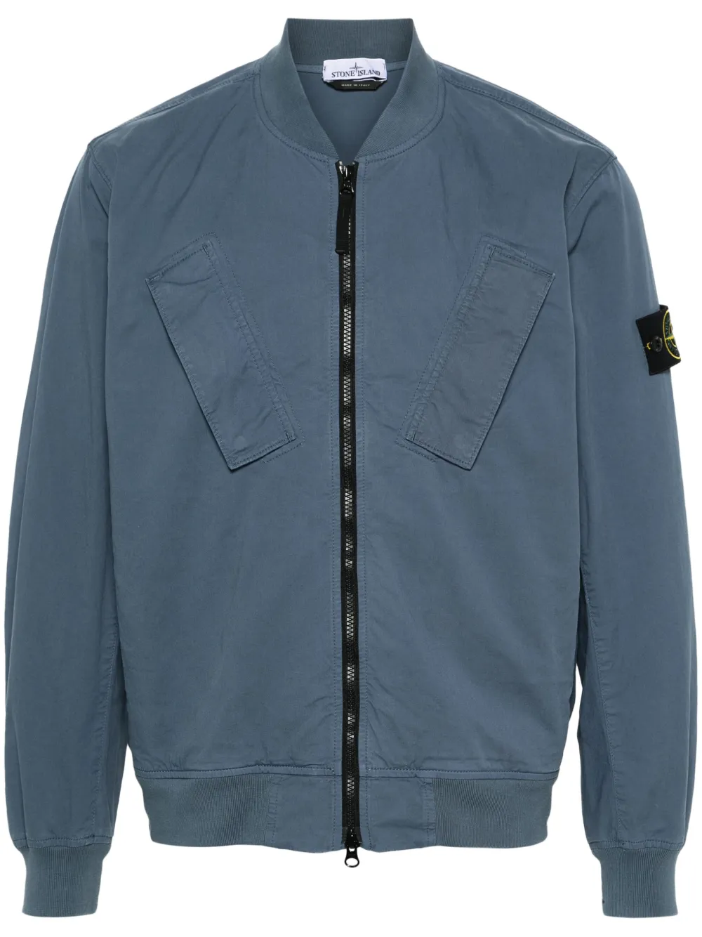 

Бомбер с нашивкой Compass Stone Island, синий