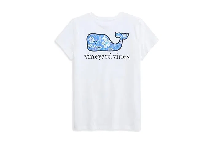Футболка с карманом Whale Fill Vineyard Vines Kids, White Cap — фото 2