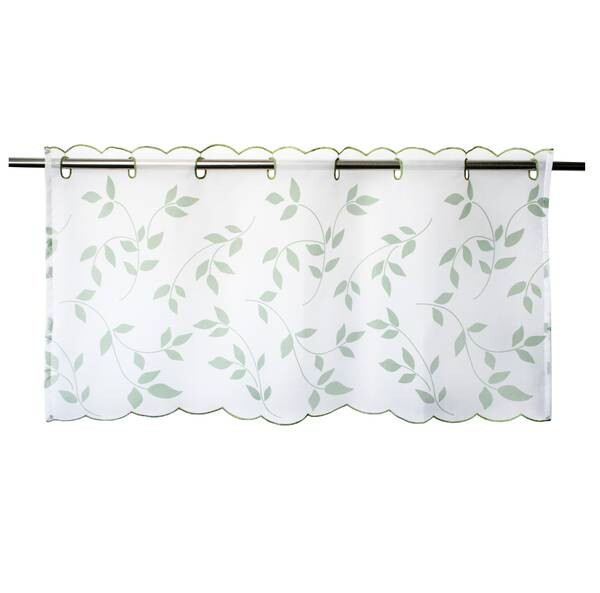 

Панельная штора Delindo Lifestyle Bistrogardine BLÄTTER, 85x45 см, белый