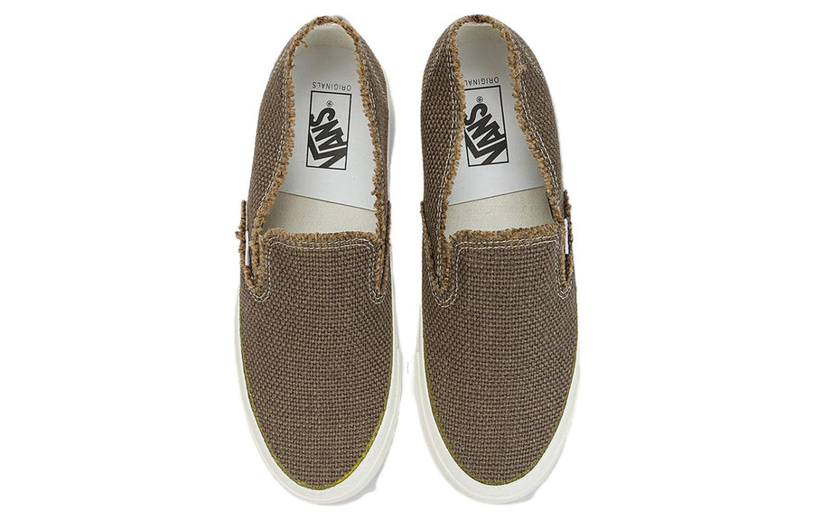 Кроссовки Vans OG Style 48 Frayed LX 'Frayed Jute Canteen', коричневый — фото 3